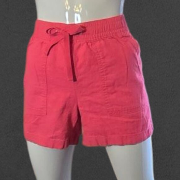 NAUTICA Pink Linen Drawstring Shorts sz S - Picture 1 of 8